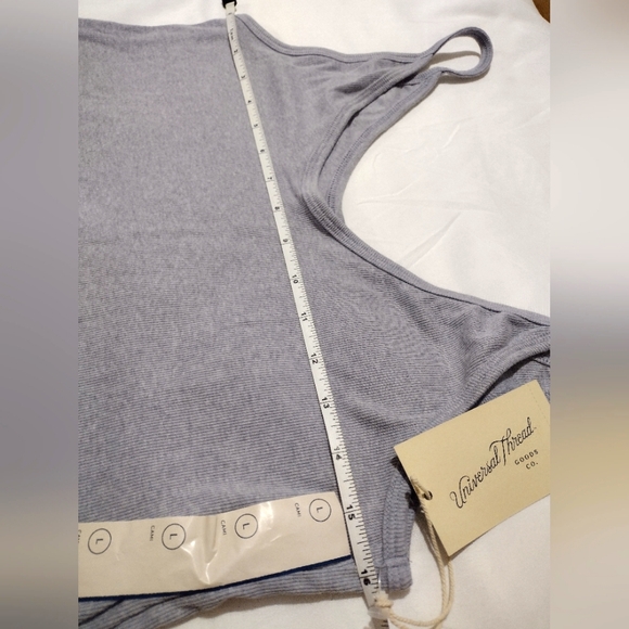 NWT🔥2 Pack Gray Cotton Stretch Tanks by Universal Threads "B1G1" Size L - Picture 7 of 8